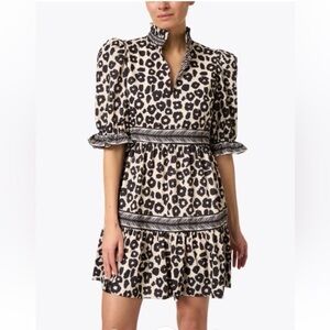Gretchen Scott Teardrop Dress Cheetah Print XL